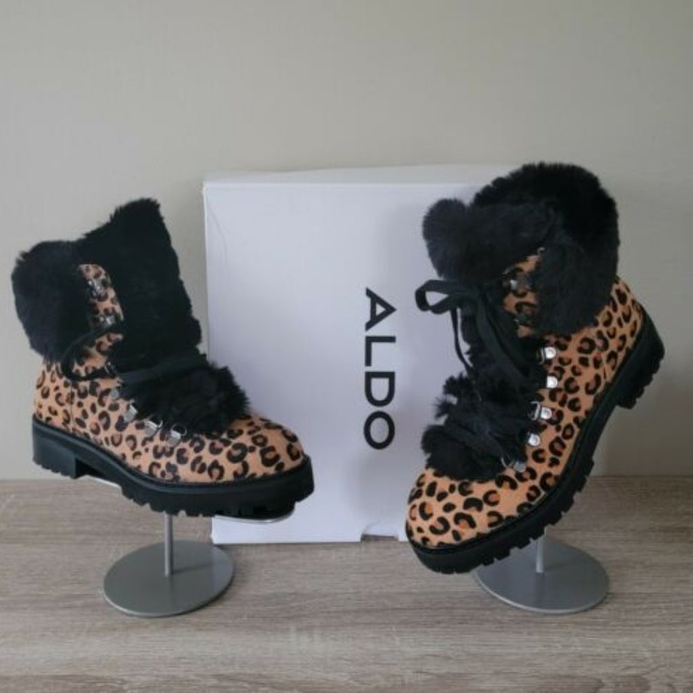 New in Box ALDO NARICA Ankle Boot - ANIMAL PRINT 6